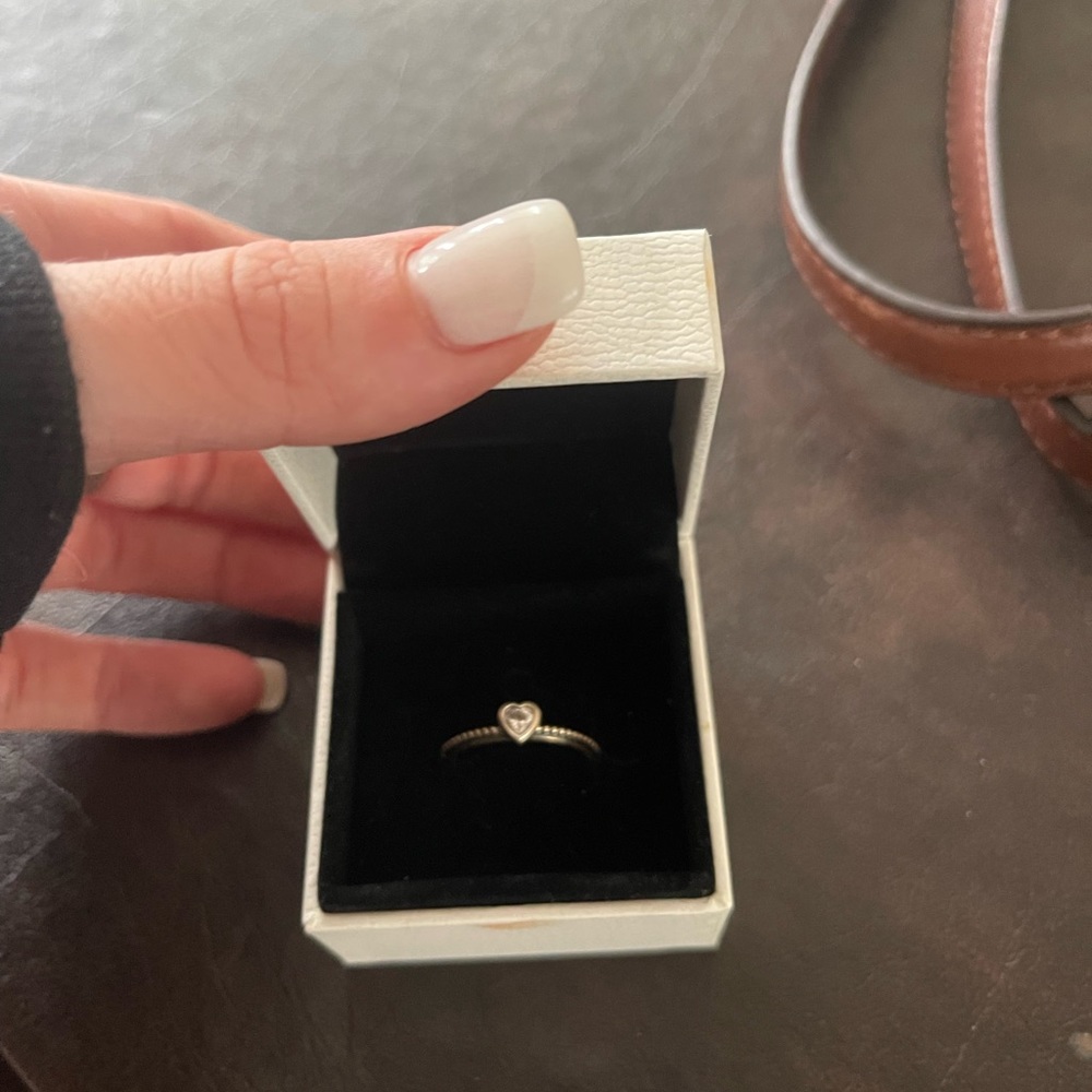 pandora heart ring sterling silver